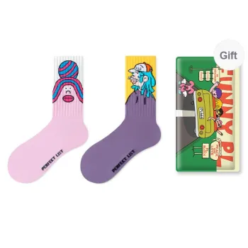 PL Mid Calf Socks Unisex Shopping Bag 2 Pack