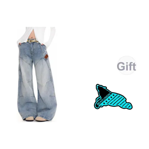 BEAR UNION Синий Унисекс Джинсы