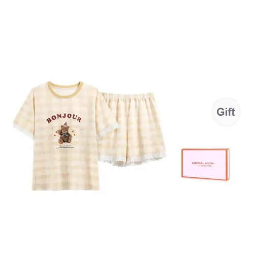 Pajama Set Women's Gift Box Set Orange