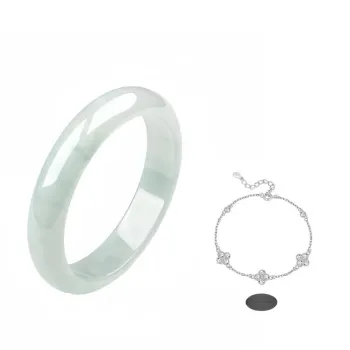 Seven Little Craftsmen Bean Type Jadeite Bangles Women's