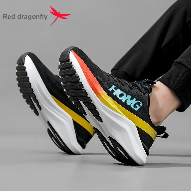RED DRAGONFLY Breathable Cushioning, Slip Resistant, Abrasion Resistant Low Top Running Shoes Men's-13