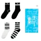 4 Pack (White Pinstripe 1, Black White Stripes 1, Black Double Stripes 1, Black Pinstripe 1)