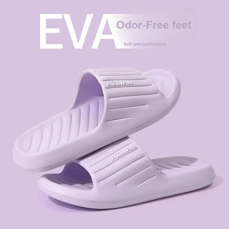 Foot Recreation Summer Squashy And Bouncy Feeling Soft Soled Indoor Bathroom Bathing Slip Resistant Home Slippers-18