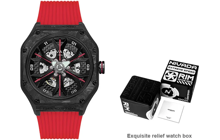 NIVADA Supercar Automatic Mechanical Movement Unisex Watch Black Dial N936201225621-4