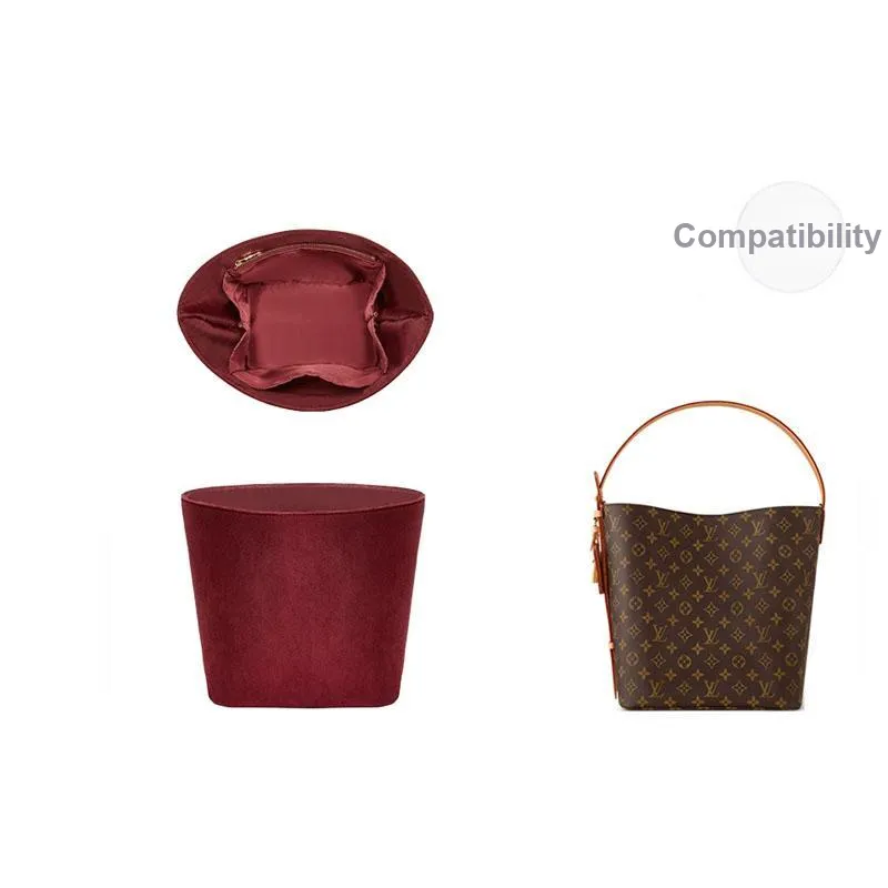 Jingxi Premium Original Fleece Bag Accessory Women's Burgundy-3