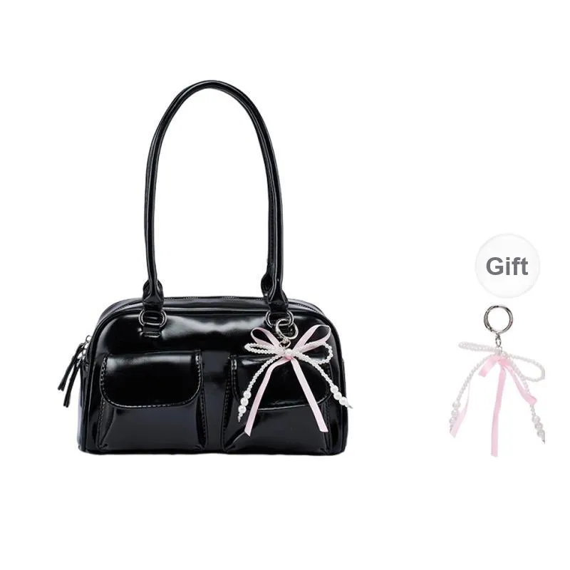 Old Man's Head Polyurethane Synthetic Leather Shoulder Bag Women's Multicolor-17