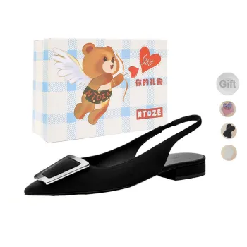 NTOZE Casual Single Shoes Women's Black Gift Box Set