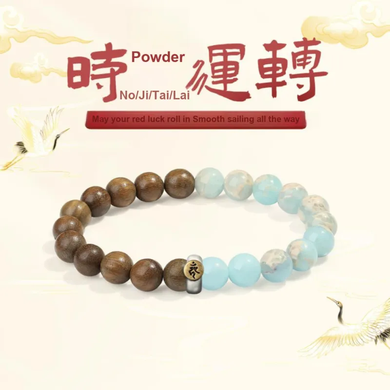 Ryukyu Green Sandalwood Bracelets Unisex-13