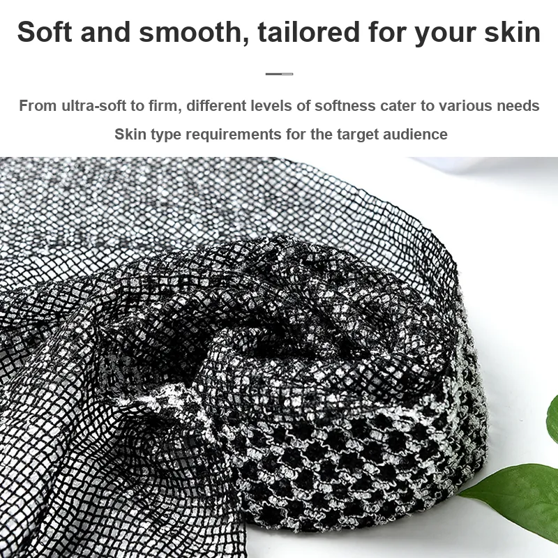 JIAOXUEFEI Coarse Sand Long And Thick Back Scrubber Towel With Activated Carbon For Deep Cleaning And Exfoliation-3