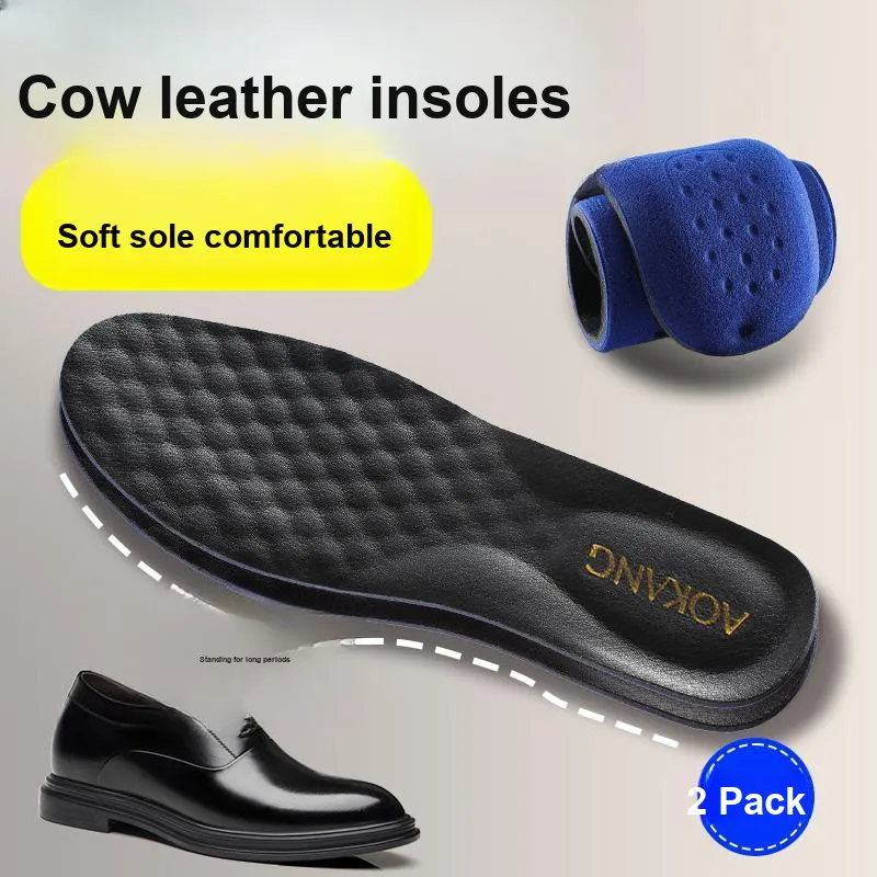 AOKANG Cow Leather Insoles Unisex-9