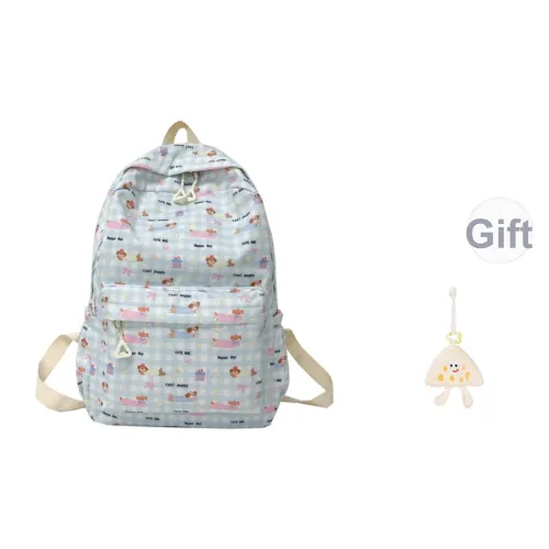 KAMLUI Композитная ткань Рюкзак Стандартный Unisex Light Синий Котенок Светло-синий Щенок