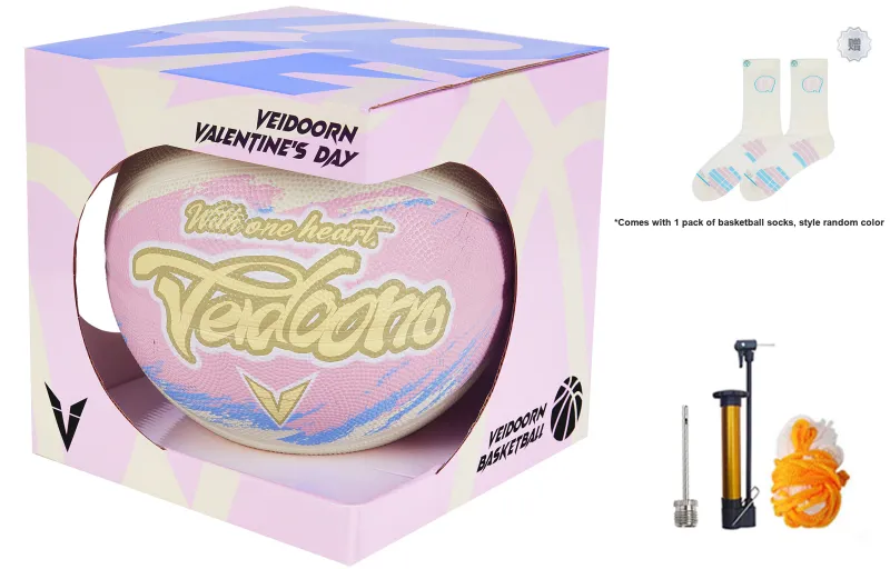 VEIDOORN Rubber Basketball Size 7 Ball Training Unisex-20