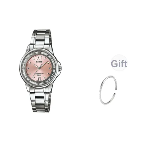 CASIO Кварцевый механизм Часы Женские Розовый циферблат