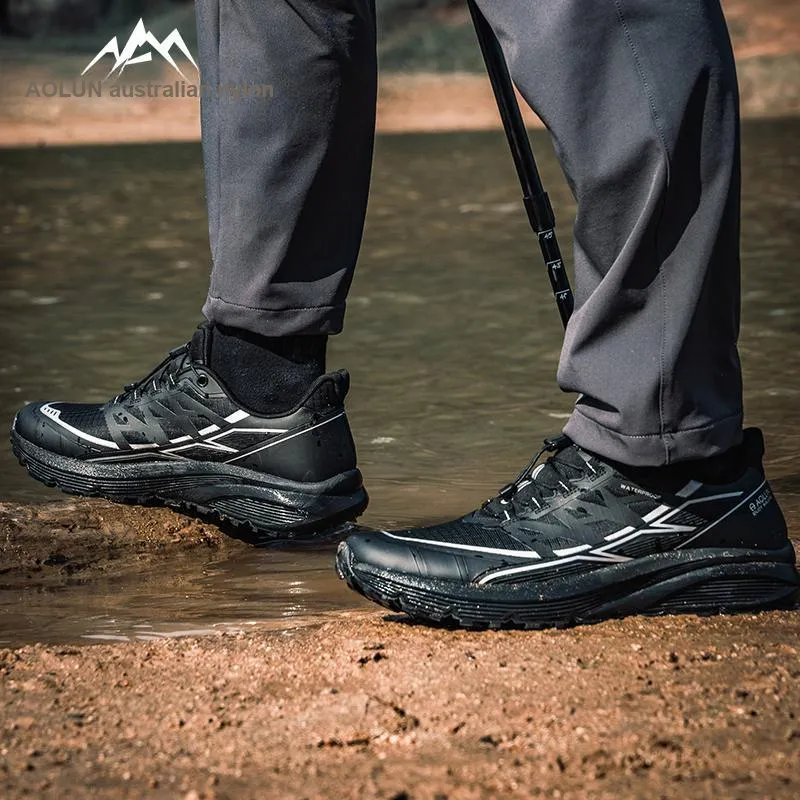 Auron Anti-Slip And Wear-Resistant Water-Resistant Low-Top Hiking Shoes Men's-3
