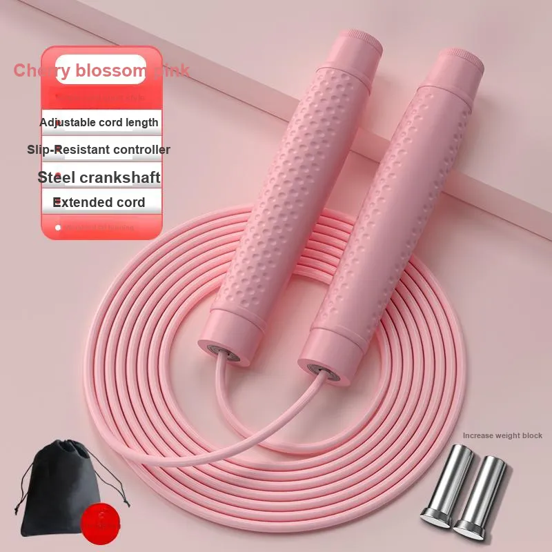 KDST Aerobic Fat Reduction Non Countable Jump Ropes Adults PVC Plastic Rope, Polypropylene Handle-7