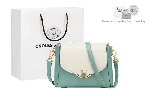 CNOLES Crossbody Bags Off White With Green