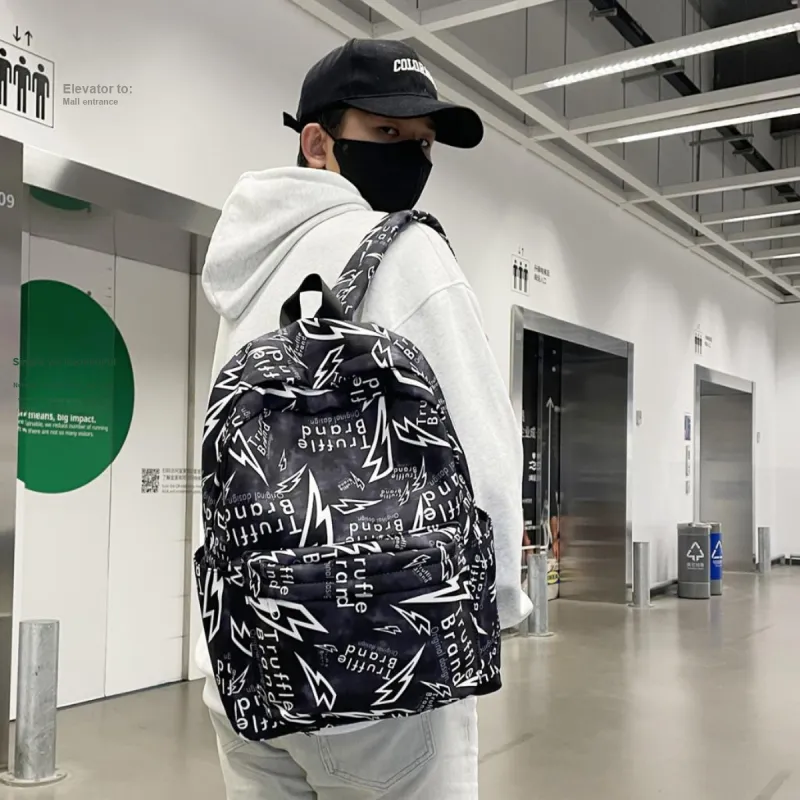 HCXK Nylon Backpack Regular Unisex Multicolor-3