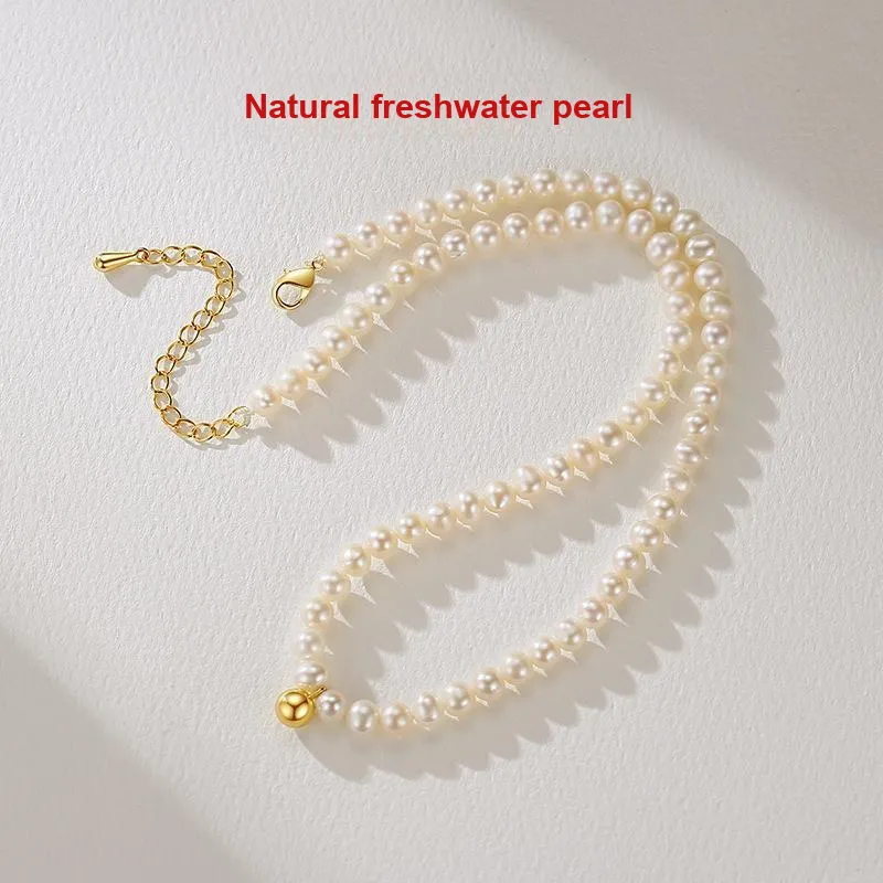 Andaozi Pearl Necklaces Women's-1