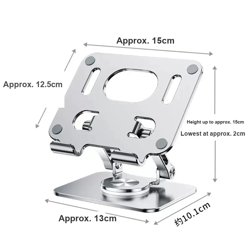 LZL Tablet Stands Aluminum Alloy Desktop Elevating Foldable Live Streaming And Binge Watching IPad-1