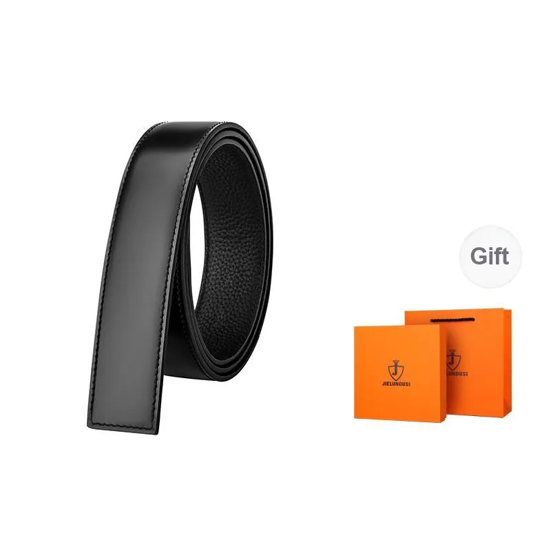 Jaylen Oos Headless Belt Compatible With Pants Belt Top Grain Cow Leather Leather Belts Men's 3.5cm-0