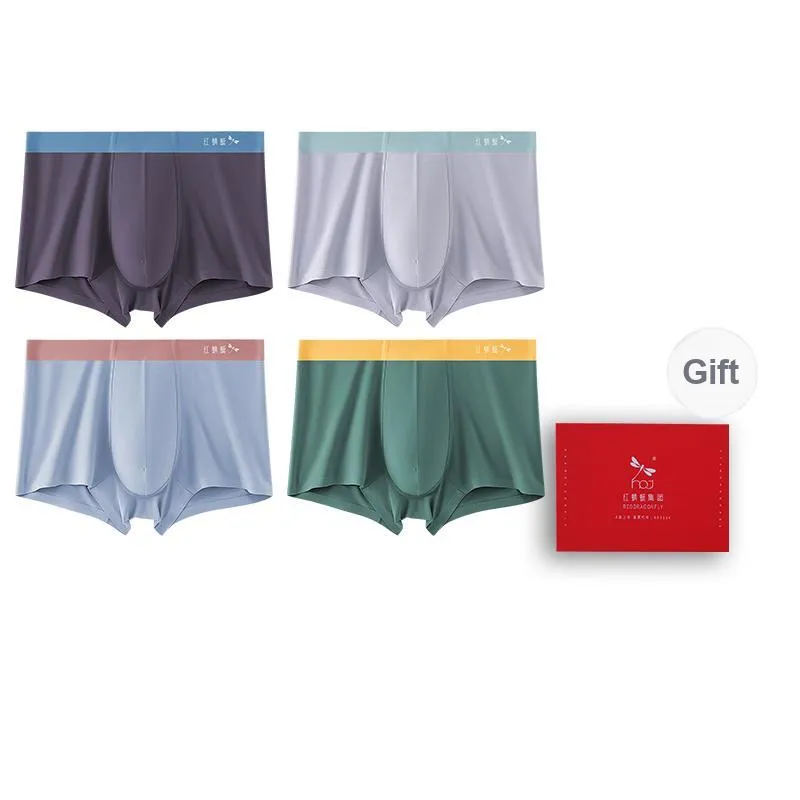RED DRAGONFLY 50S Modal Underpants Men's 4 Piece Gift Box Sets-9