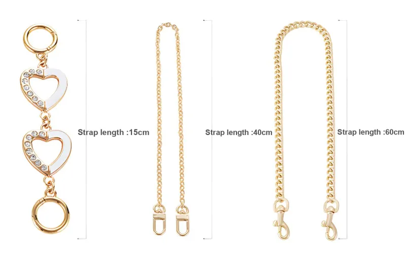 Lan Bao Fan Metal Bag Accessories Women's Gold Tone-1
