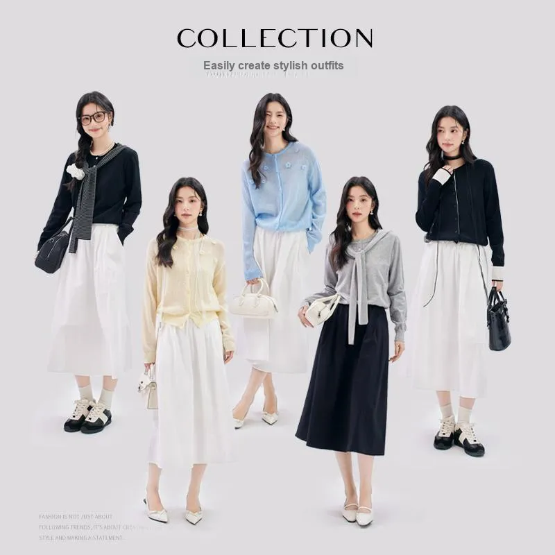 Dajia Poetry Summer Casual Long Skirt Women's-5