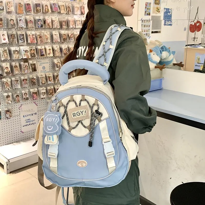 Kaka Tree Nylon Fabric Backpack Laptop Bag Large Size Unisex-3