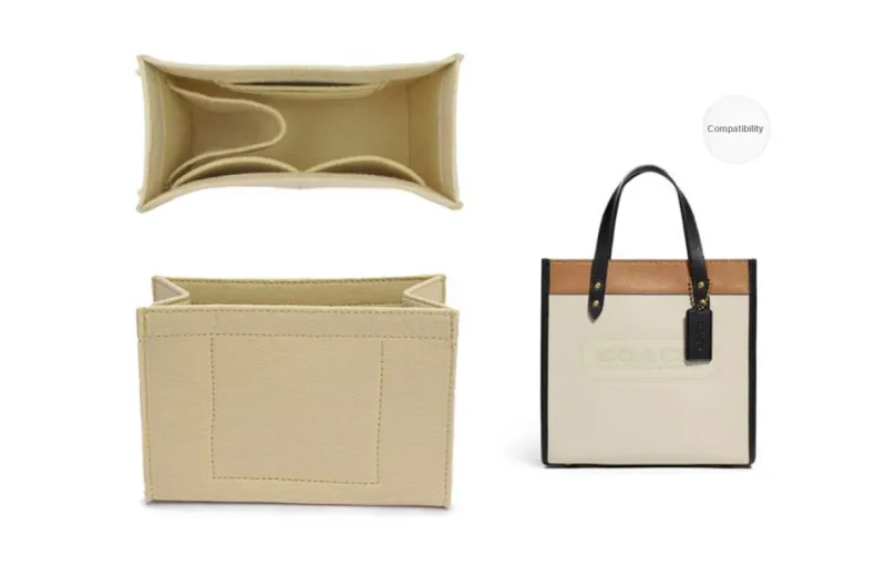 GUYI Felt Bag Accessory Women's Beige/Black-13