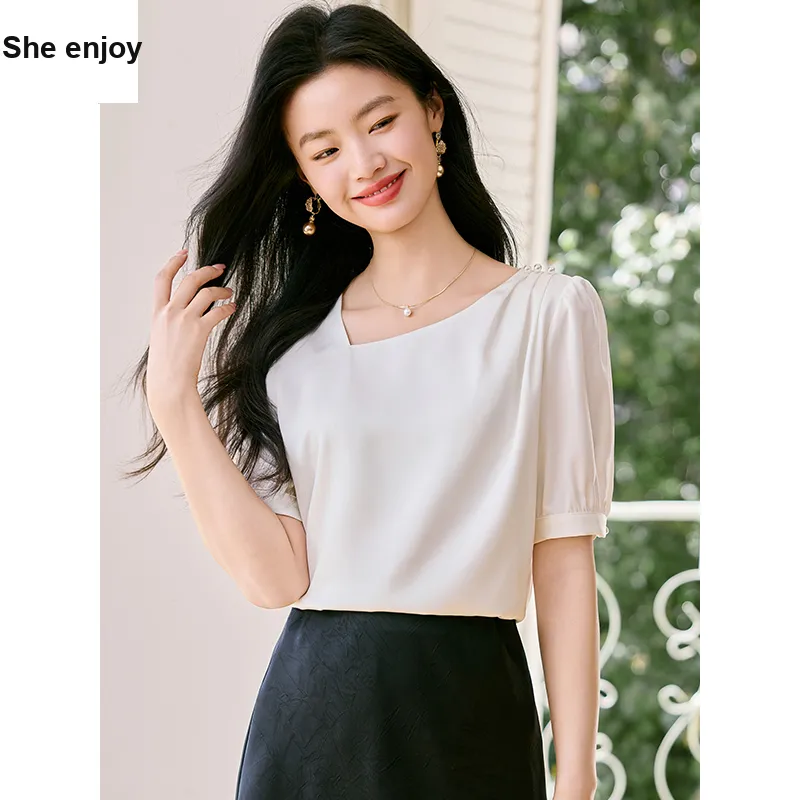 She Enjoys Chiffon Shirt Women's-6