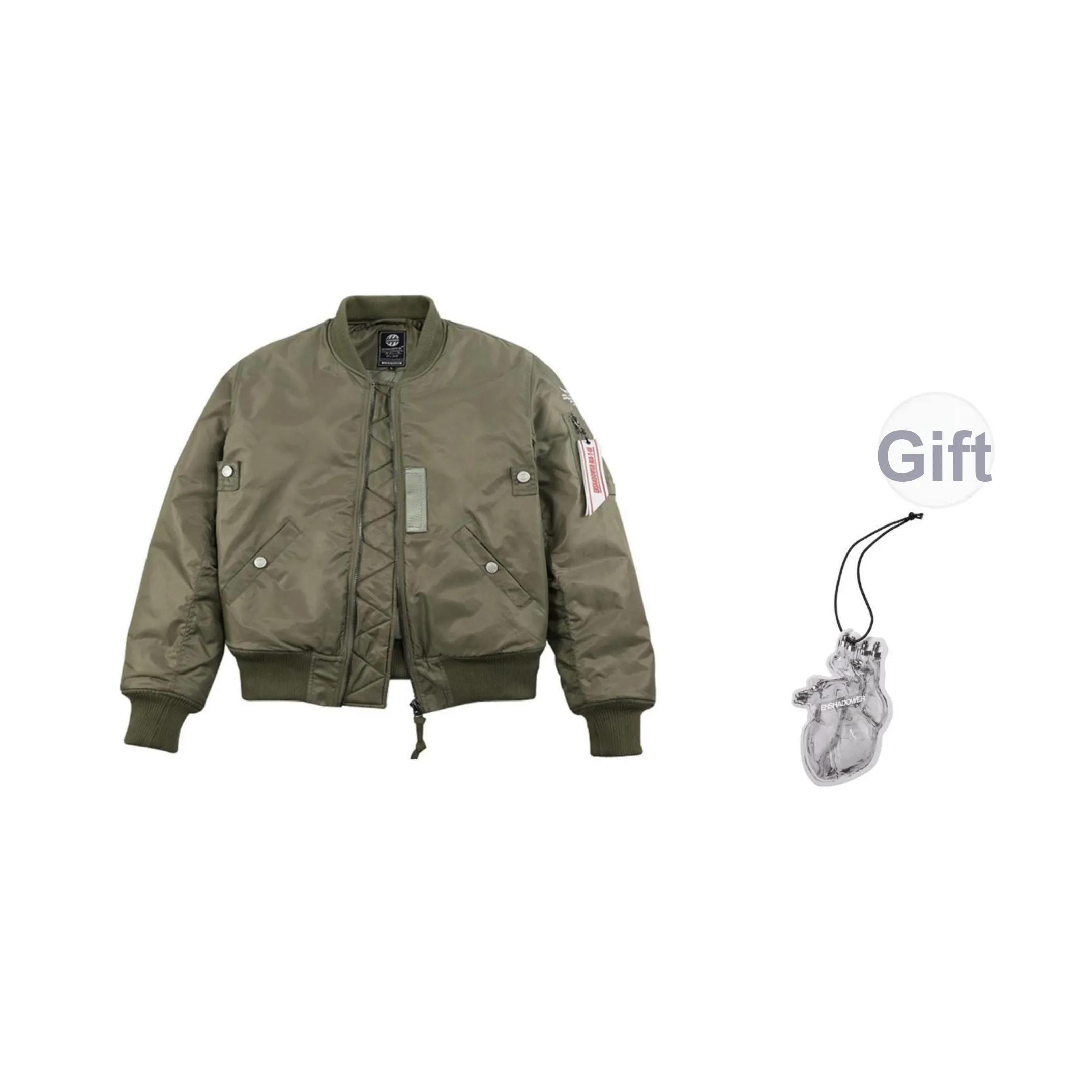 ENSHADOWER Puffer Jacket Unisex Army Green