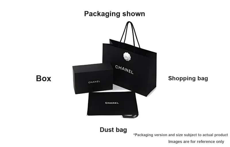 CHANEL Denim Shoulder Bag Tubas Women's Black Gold-4