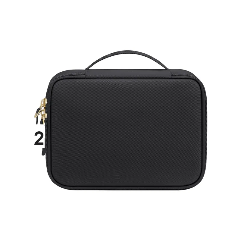 GOLF Fabric Makeup Bag Regular Women's Black/Apricot/Pink-0