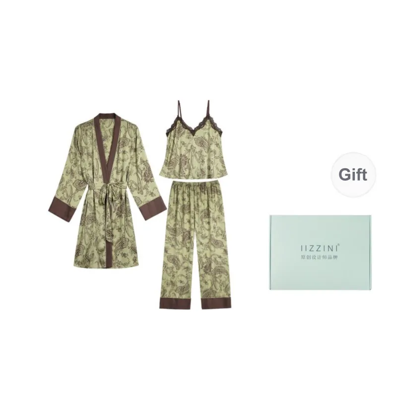 IIZZINI Pajama Set Women's Paisley Vine-6