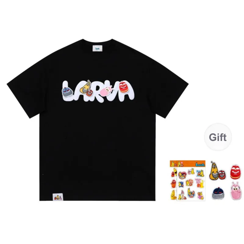 COMIC LARVA T Shirts Unisex-4