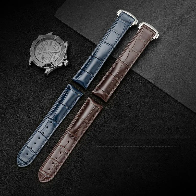 IStrap Omega Compatibility Watch Band Cowhide Leather Material-21