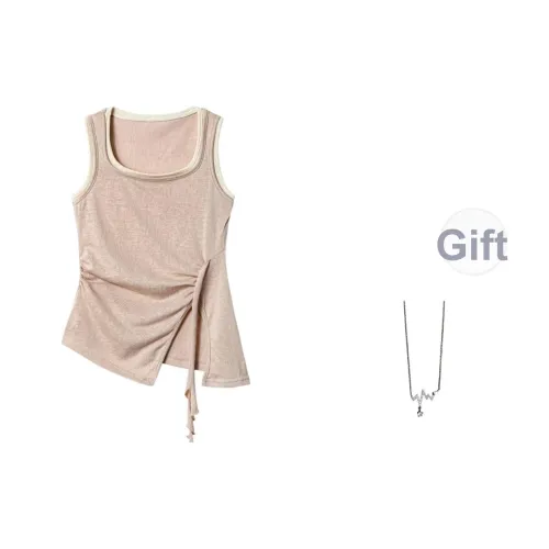Giyu Светло-розовый с ожерельем Женские майки