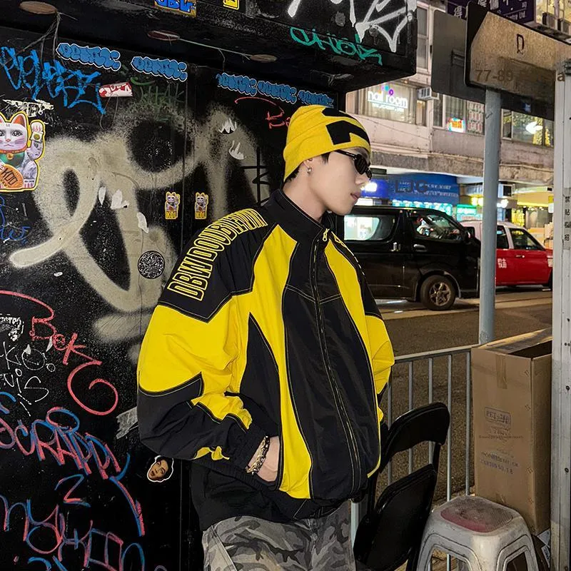 DBW DOUBLEWIN Jackets & Coats Unisex Black Hits Yellow-4