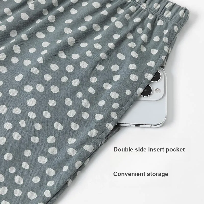 Shuya Pajama Pants Women's Gray-3