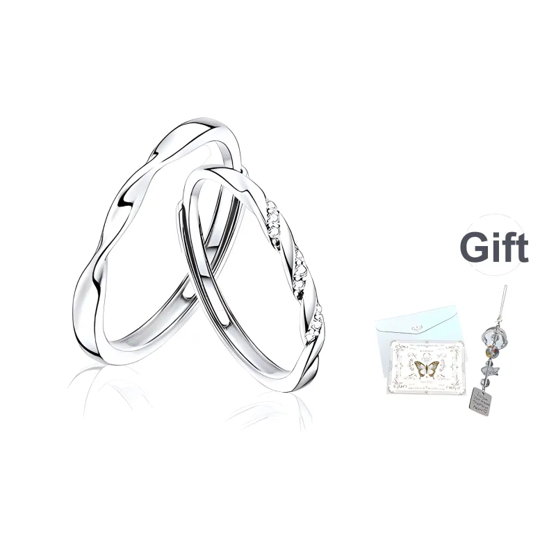 JOYDINNY Alloy Couple Rings Unisex-0
