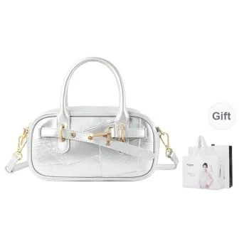 TUCANO PU Shoulder Bag, Crossbody Bag, Handbag Regular Women's Glacier Silver