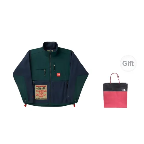 Online Ceramics X THE NORTH FACE Jackets Unisex Green+Gift Bag