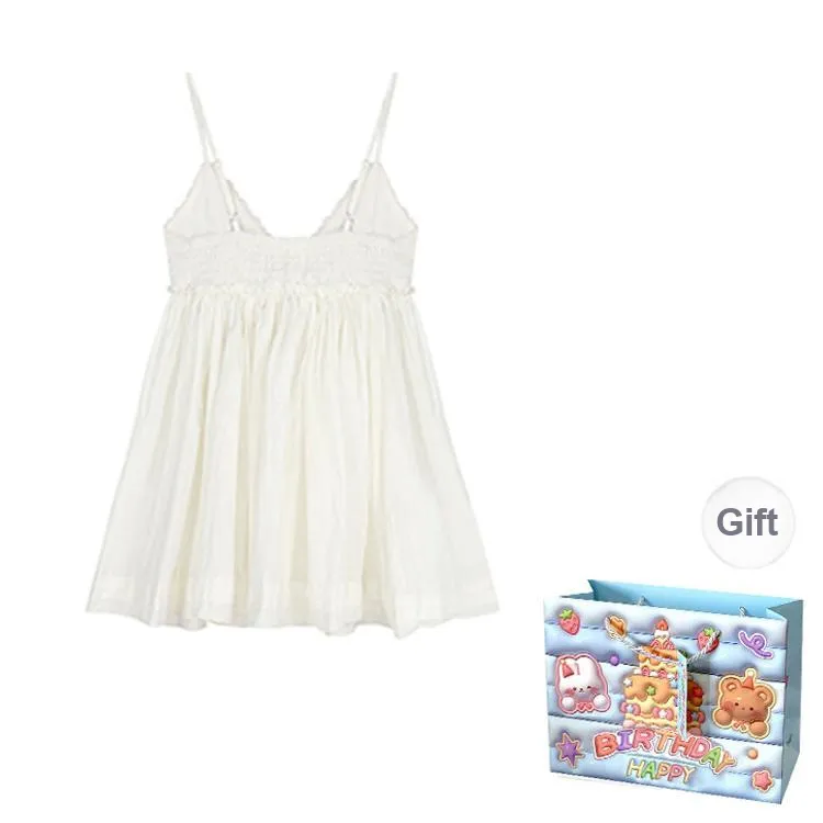 QUIET ANGEL Slip Dress Women's White-1
