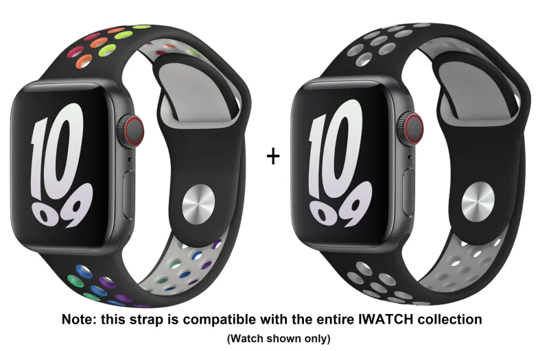ZHISHENG Apple Compatibility Watch Band 38~45mm Silicone Material-5