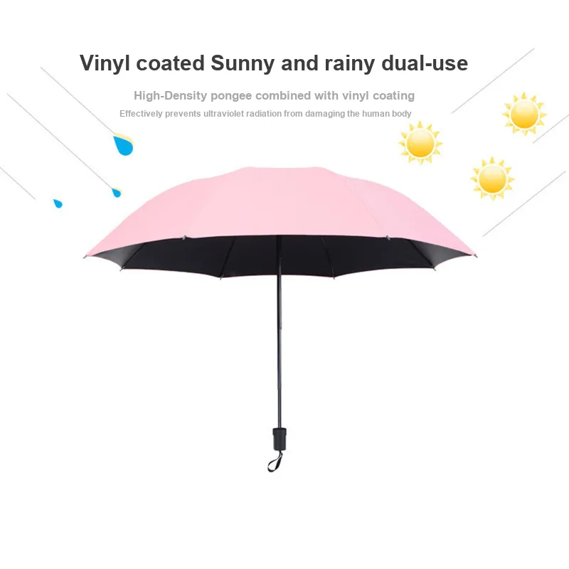 FEINUO Manual Model Sunny And Rainy Dual Use Umbrella Foldable Thickened Vinyl Sun Protection Canopy-6