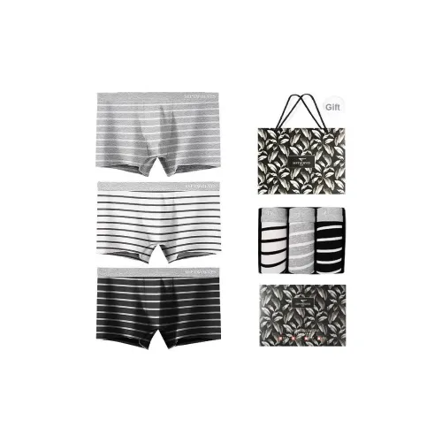 SEPTWOLVES Нижнее белье Подарочная коробка Мужской 3 упаковки + Сумка для покупок