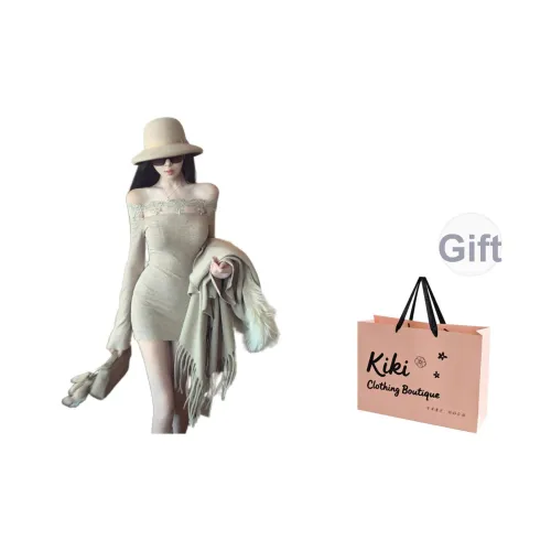 Kiki Clothing Boutique Длинное платье с длинными рукавами женское