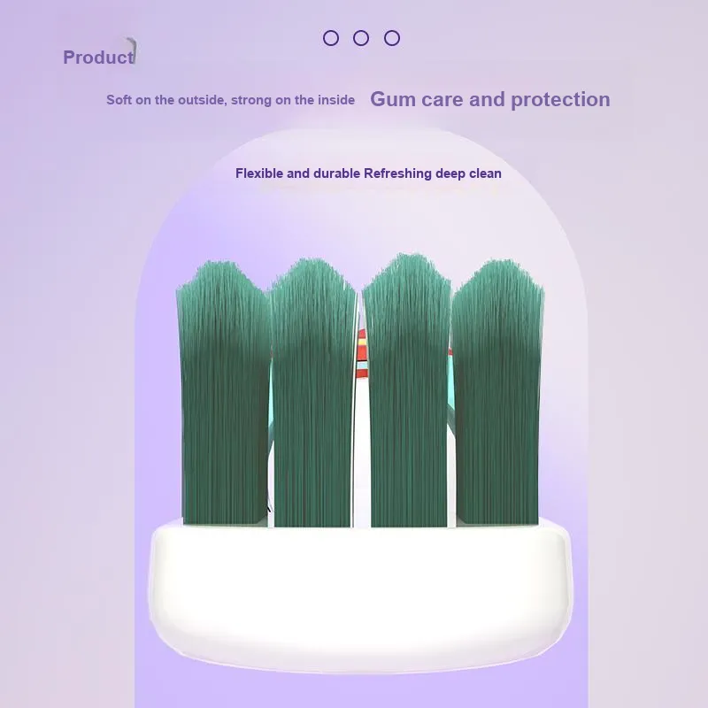 BANNER Individual Trendy Soft Velvet Gum Protection Toothbrushes Deep Cleaning For Yellowing Teeth 3 Pack