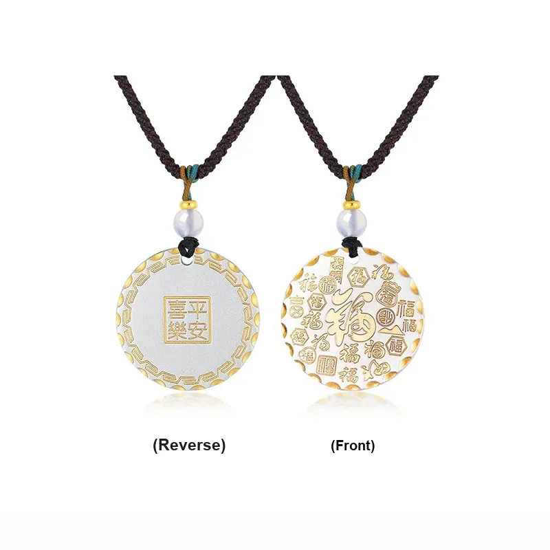 TUTAE 999 Fine Silver Necklaces Unisex Gold-11