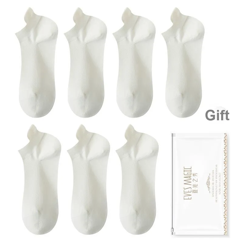 XIA.WA.ZHI.XIU No Show Socks Women's Shopping Bag 7 Pack-35